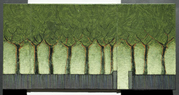 Œuvre contemporaine nommée « Arbres Avenue (ouvert) », Réalisée par JEAN CLAUDE MAUREL