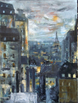 Œuvre contemporaine nommée « Ciel de Paris », Réalisée par GUILLOU