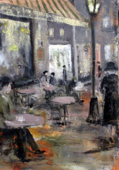 Œuvre contemporaine nommée « La terrasse », Réalisée par GUILLOU