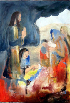 Œuvre contemporaine nommée « Nativité », Réalisée par GUILLOU