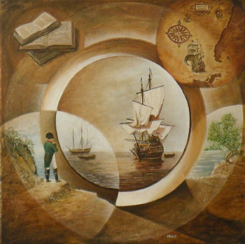 Œuvre contemporaine nommée « Le temps des Explorations », Réalisée par FRANK GODILLE