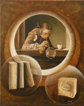 Œuvre contemporaine nommée « Une thèse sur le savon avec Chardin », Réalisée par FRANK GODILLE