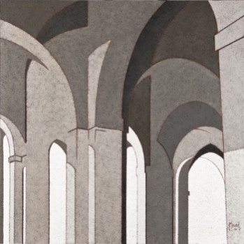 Œuvre contemporaine nommée « Halle de Fleurance ( Gers ) », Réalisée par JEAN CLAUDE MAUREL