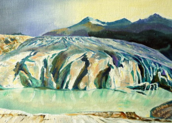 Œuvre contemporaine nommée « Glacier du rhône », Réalisée par DARNAL