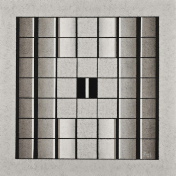 Œuvre contemporaine nommée « Claustra 04 », Réalisée par JEAN CLAUDE MAUREL