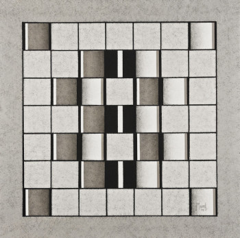 Œuvre contemporaine nommée « Claustra 08 ( out ) », Réalisée par JEAN CLAUDE MAUREL