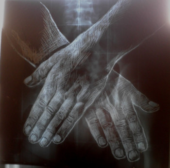 Œuvre contemporaine nommée « partage », Réalisée par MAJO MARCHAND