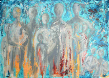 Œuvre contemporaine nommée « Que sont nos amis devenus », Réalisée par HéLèNE ZENATTI