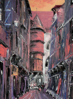 Œuvre contemporaine nommée « La tourelle de l'orfèvre TROYES aube 10 », Réalisée par GEBO