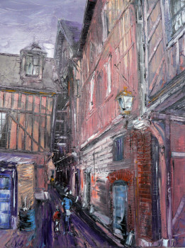 Œuvre contemporaine nommée « ruelle des Chats TROYES aube 10 », Réalisée par GEBO