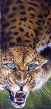 Œuvre contemporaine nommée «  LEOPARD », Réalisée par JOE JOHNSON