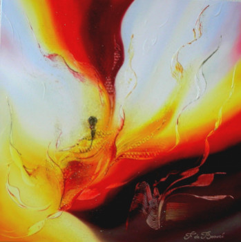 Œuvre contemporaine nommée « la danse du feu », Réalisée par FRANçOISE DE BEAUCé