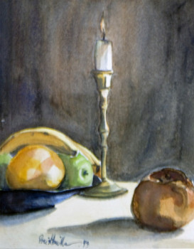 Œuvre contemporaine nommée « Eclairage de bougie », Réalisée par JMBRISTHUILLE