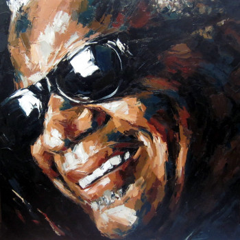 Œuvre contemporaine nommée « Ray Charles n°24 », Réalisée par ANNA PRASOLOVA