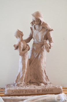 Œuvre contemporaine nommée « Sainte Anne et la Vierge », Réalisée par PHILIPPE LE MONIES DE SAGAZAN