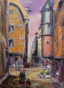 Œuvre contemporaine nommée « TROYES  rue  Paillot  de Montabert », Réalisée par GEBO