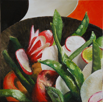 Œuvre contemporaine nommée « Légumes du potager », Réalisée par COLETTE