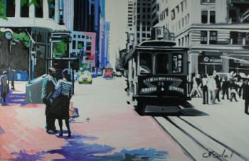 Œuvre contemporaine nommée « tram frisco », Réalisée par CLOTILDE NADEL