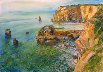 Œuvre contemporaine nommée « Pointe du Goulumer », Réalisée par WATTIER