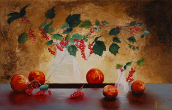 Œuvre contemporaine nommée « Fruits en fête », Réalisée par COLETTE