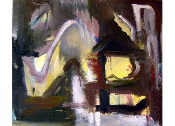 Œuvre contemporaine nommée « abstract 3 », Réalisée par IRANE PERKO