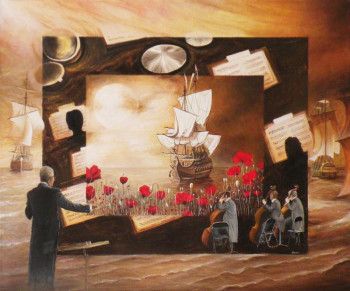 Œuvre contemporaine nommée « Le Vaisseau Fantôme - Opéra de R. Wagner », Réalisée par FRANK GODILLE