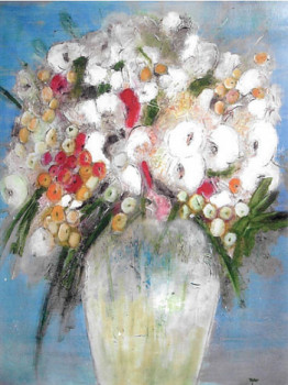 Œuvre contemporaine nommée « Composition florale 2 », Réalisée par VICTOR SASPORTAS