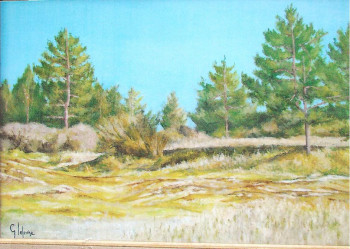 Œuvre contemporaine nommée « Dans les landes de Le Crotoy », Réalisée par LEFEVRE