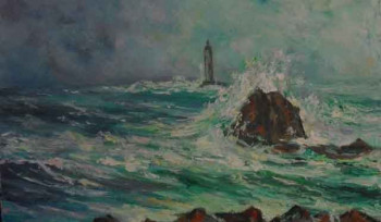 Œuvre contemporaine nommée « la pointe du Raz », Réalisée par MICHEL HAMELIN