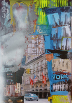 Œuvre contemporaine nommée « Last week end in New York », Réalisée par BONNEAU-MARRON