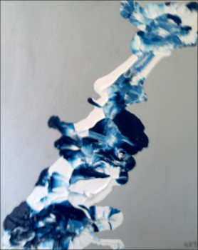 Œuvre contemporaine nommée « BLUE MELT 1 », Réalisée par RUTH F.