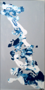 Œuvre contemporaine nommée « BLUE MELT 2 », Réalisée par RUTH F.