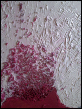 Œuvre contemporaine nommée « Magenta Crisis », Réalisée par RUTH F.