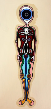 Œuvre contemporaine nommée « Autopsie version masculine », Réalisée par SONIA HIVERT