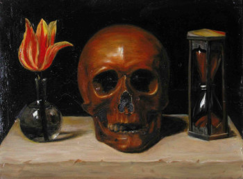 Œuvre contemporaine nommée « Vanitas 1/4 », Réalisée par CHRISTIAN DOLLET