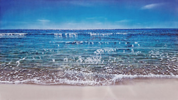 Œuvre contemporaine nommée « seascape 13-2011 », Réalisée par ELEONORE BERNAIR