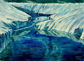 Œuvre contemporaine nommée « Glacial », Réalisée par DARNAL