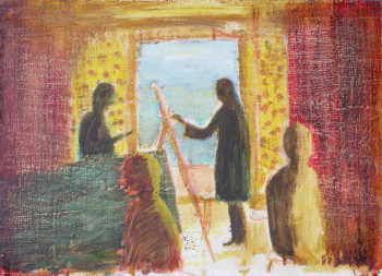 Œuvre contemporaine nommée « Artist's studio #2 », Réalisée par CHRISTIAN DOLLET