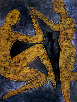 Œuvre contemporaine nommée « Peinture acrylique 2198 », Réalisée par LEMKHAYER