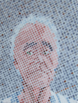 Œuvre contemporaine nommée « "mosaïsme"autoportrait », Réalisée par STINCKWICH