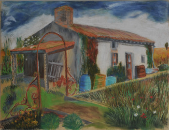 Œuvre contemporaine nommée « vieille maison des Deux-Sèvres », Réalisée par BARTLET-DROUZY
