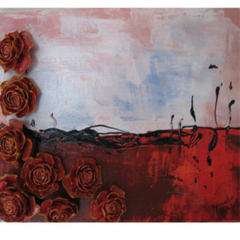 Œuvre contemporaine nommée « ROSES DE CEDRE ET VOLCAN », Réalisée par AMELIE AMELOT