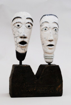Œuvre contemporaine nommée « Le couple », Réalisée par JEAN-PIERRE TAUZIA