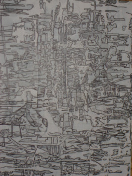 Œuvre contemporaine nommée « paysage lointain », Réalisée par MARIE-JOSEPHE BAYï
