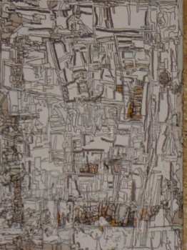 Œuvre contemporaine nommée « construction/démolition », Réalisée par MARIE-JOSEPHE BAYï