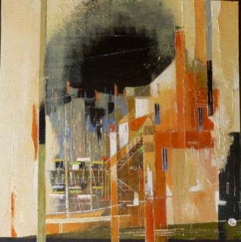 Œuvre contemporaine nommée « " Honfleur 1" », Réalisée par JAMES BURGEVIN