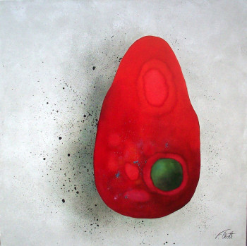 Œuvre contemporaine nommée « mouvement rouge », Réalisée par FLORENCE OOSTH
