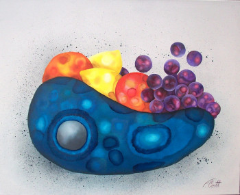 Œuvre contemporaine nommée « fruit en corbeille », Réalisée par FLORENCE OOSTH
