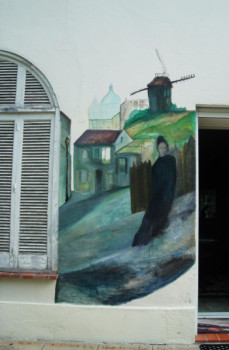 Œuvre contemporaine nommée « Montmartre 2 », Réalisée par NADINE SANTAMARIA