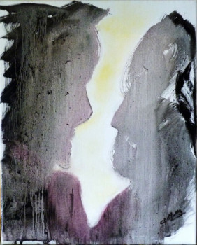 Œuvre contemporaine nommée « Le baiser », Réalisée par CHRISTINE DELFOSSE